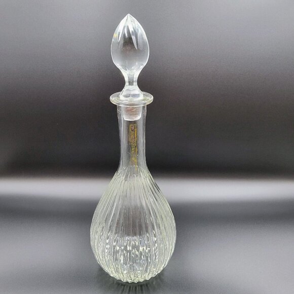 Decanter Glass Comptoir de Famille Glass Souffle Bouche Mouth Blown Handmade - Picture 5 of 11